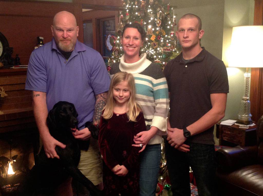 Keith Sekoras combined family includes his wife Andrea, his son Kyle and Andreas daughter Olivia Hassler. (Courtesy photo of Keith Sekora)