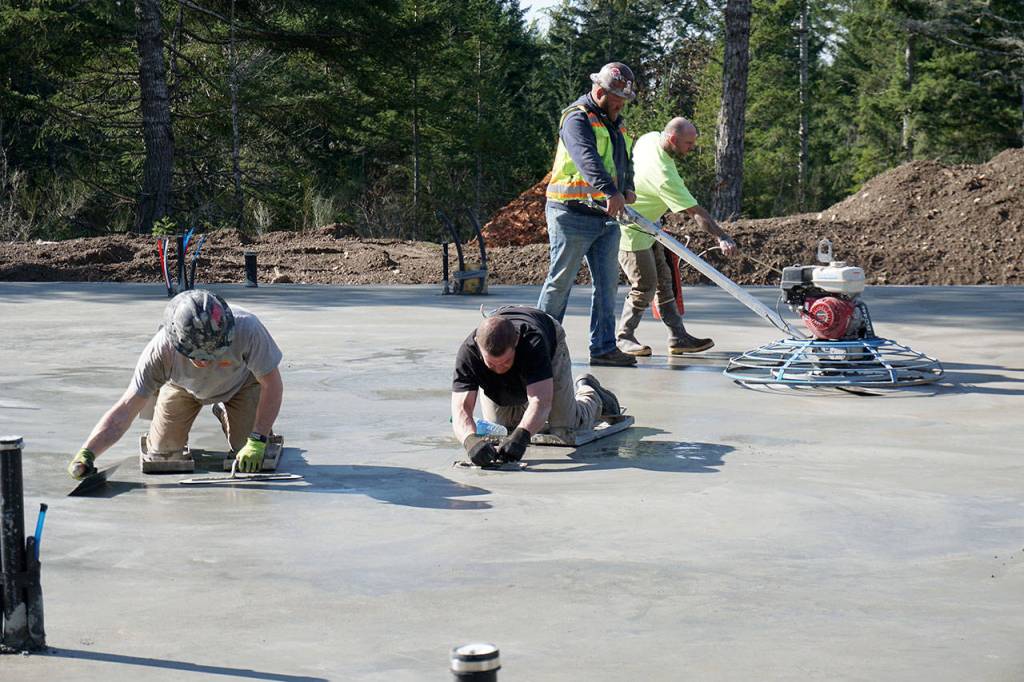 A custom-designed home on one floor is being constructed for disabled veteran Keith Sekora and his family in South Kitsap. (Mike De Felice | Kitsap Daily News)