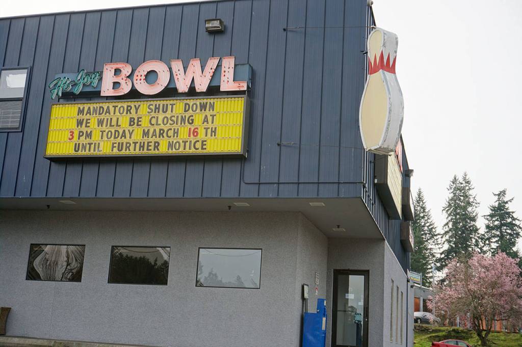 Businesses with high concentrations of customers and restaurants have been ordered closed by Washington state Gov. Jay Inslee. (Bob Smith | Kitsap Daily News)