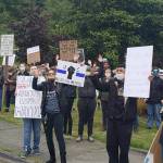 Demonstrators call for racial justice at Poulsbo protest