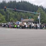 Demonstrators call for racial justice at Poulsbo protest