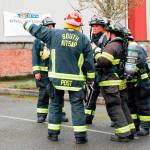 South Kitsap Fire and Rescue crews train in a parking lot to douse commercial fires. (Bob Smith | Kitsap Daily News file photo)
