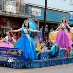 While there wont be a Fathoms O Fun Festival Grand Parade this year due to the coronavirus pandemic, area residents will have an opportunity to drive by and see the 2020 Fathoms float and the Royalty Court at the Kitsap Bank parking lot in downtown Port Orchard on Saturday, Sept. 19. The presentation at the Bay Street location will take place at 4 p.m. This image is of the Fathoms float at the parade in 2018. (Bob Smith | Kitsap Daily News 2018)