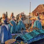 Fathoms O Funs Royalty Court members dont let the coronavirus pandemic keep them from enjoying their reign this year. The girls danced aboard their 2020 float in front of That One Place restaurant last week. (Courtesy photo)