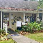 The shops around Port Gamble are gearing up for Halloween, with little Pumpkins lining the walkways and fences or paper ghosts hanging from the rooftops.