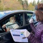 As pictured here, patients with a reservation will be able to drive up to a mobile COVID-19 test center at Pendergast Regional Park and self-administer one of two methods to collect samples for analysis by Northwest Labs. (Bob Smith | Kitsap Daily News)