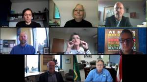 Board of Health Zoom discussion.