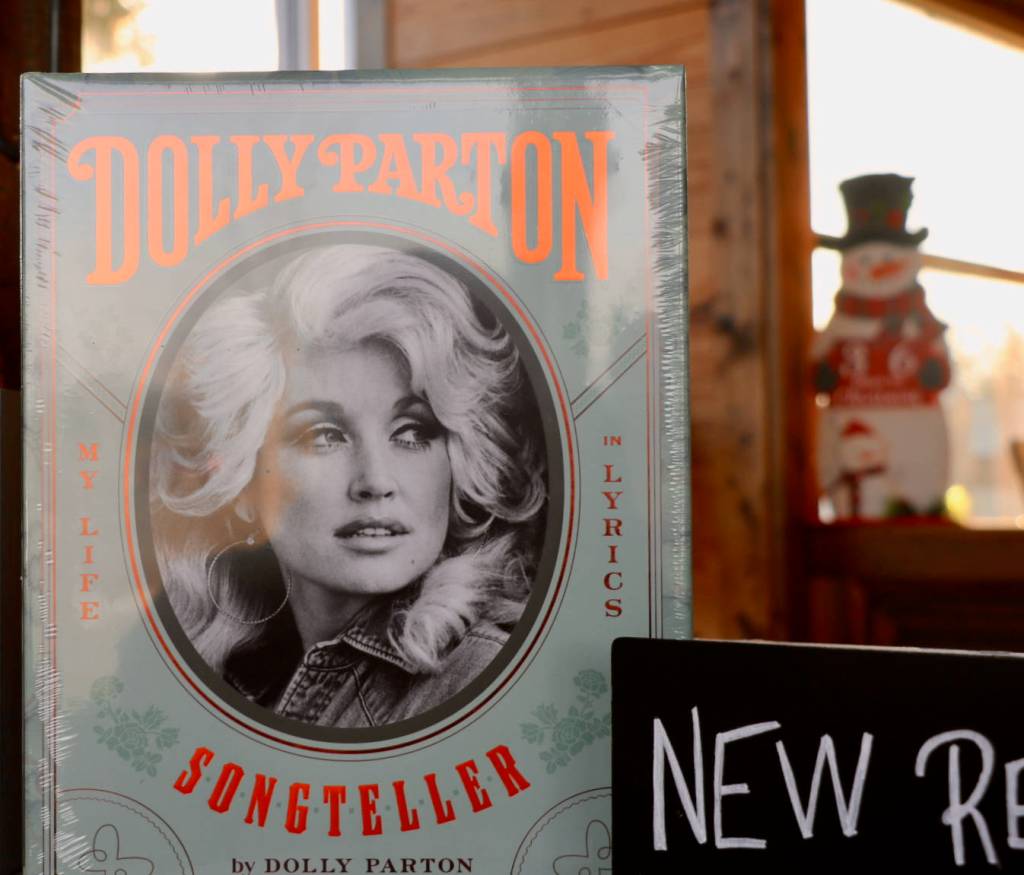 This $50 memoir, Dolly Parton, Songteller: My Life in Lyrics, can be found at Poulsbos newest business, the Bookit Nook, which is located up Market Place near the Olympic College Poulsbo campus. It comes recommended by shop owner Jenna DeTrapani for any book lover or Dolly Parton fan.