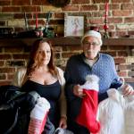 <em>Danielle Brown and Pat show some of the items already donated.</em>			 Ken Park/North Kitsap Herald