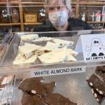Milk and white chocolate almond bark are favorites of customers visiting The Candy Shoppe in Port Orchard. (Bob Smith | Kitsap Daily News)
