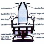 A diagram of the restraint chair that is the subject of the KCIRT investigation, pictured here, was included in the multi-agency report. (KCIRT report diagram)