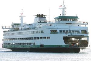 The Puyallup completes its Wednesday morning run from Seattle to Eagle Harbor on Bainbridge Island. Mark Krulish/Bainbridge Island Review