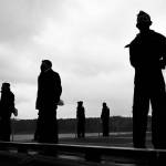 Sailors man the rails on the flight deck of USS Nimitz during its return to homeport Naval Base Kitsap in Bremerton. (U.S. Navy photo by Mass Communications Specialist 3rd Class Elliot Schaudt)