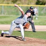 Nate Deschryver held North Kitsap hitless for five innings on Friday. He also went 2-for-4 at the plate with four RBI. (Mark Krulish/Kitsap News Group)