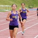 North Kitsaps Genesi Funston and Salix Wartes-Kahl finished fourth and five respectively in the 800. (Mark Krulish/Kitsap News Group)