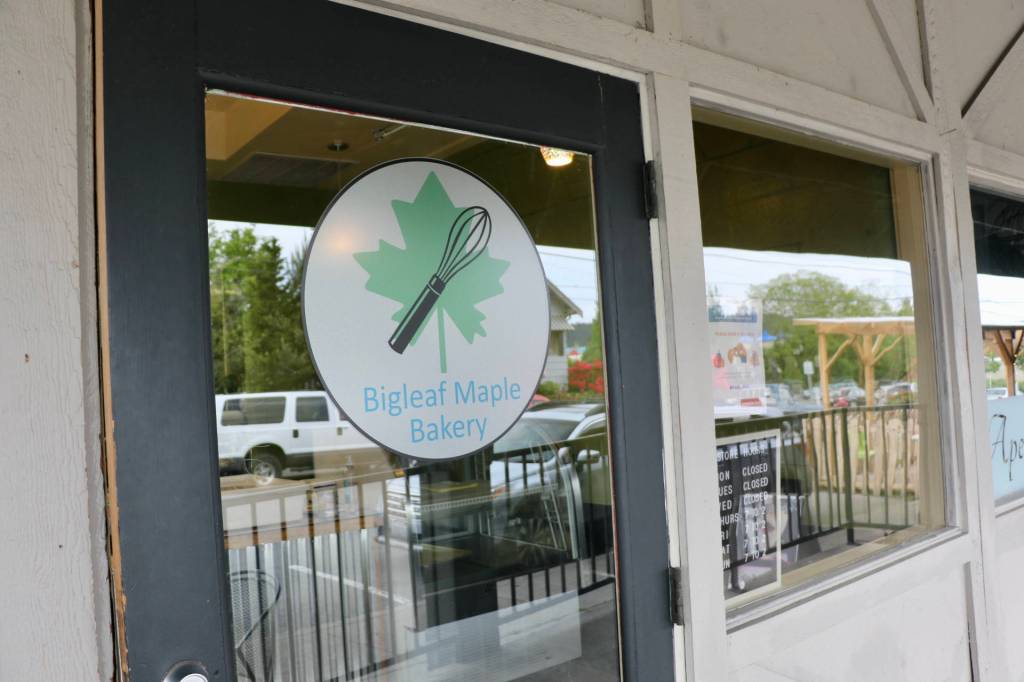 Look for the Big Leaf on the  door next time you're in downtown Poulsbo. (KPark/NKH)