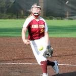 <em>North Kitsap junior Makalya Stockman was named one of the games MVPs. Stockman picked up a hit and struck out four batters in two innings. </em>Mark Krulish/North Kitsap Herald