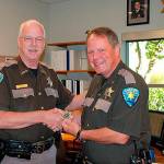 Kitsap County Sheriff Gary Simpson (left) with John Gese, Simpsons undersheriff. (File photo)