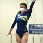 Sydney Johnson won the balance beam in the meet against Port Angeles/Sequim, scoring a 9.25. (Mark Krulish/Kitsap News Group)