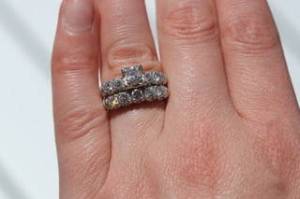 When Christian Liden came back from his gem hunting trip, he knew he would need to propose to his girlfriend before the secret was blown, so he bought a band and had some of the gems he found made into a temporary ring, while they work with jewelers to make the real deal. Courtesy Photos