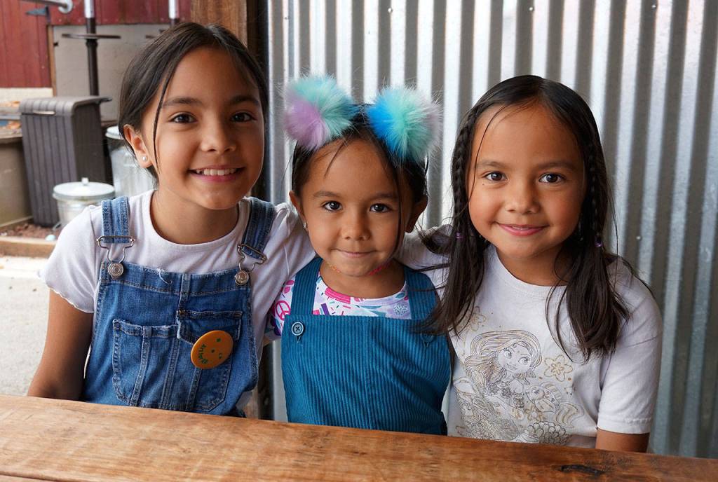 Anika (far left) is the oldest of three Nystrom girls, including Laura, 6, and Summer, 8. (Bob Smith | Kitsap Daily News)