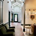 The brick flooring and wood paneling is original to the Olympic Hotel now called Hotel Scandi. Ken Park/North Kitsap Herald photos