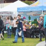 Visitors flock to the event on Saturday.
