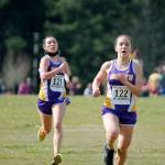 North Kitsaps Genesi Funston and Salix Wartes-Kahl are among the top runners for this years cross country team. (Mark Krulish/Kitsap News Group)