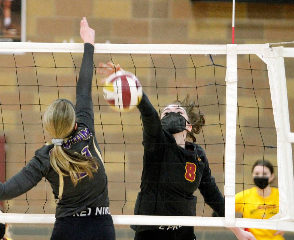 Kingston senior Marion Stejer is one of the volleyball teams top returning players after being named an Olympic League MVP in the spring. (Mark Krulish/Kitsap News Group)