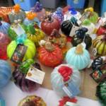 Glass pumpkins from past years at Valley Nursery. Courtesy photos