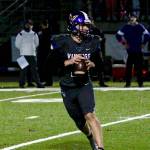 Colton Bowers 299-yard, six touchdown performance on Friday night helped him break the North Kitsap record for passing yards in a season. (Mark Krulish/Kitsap News Group)