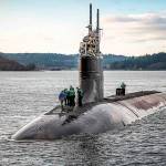 USS Connecticut plies through Puget Sound waters near its home port of Bremerton. (U.S. Navy photo)