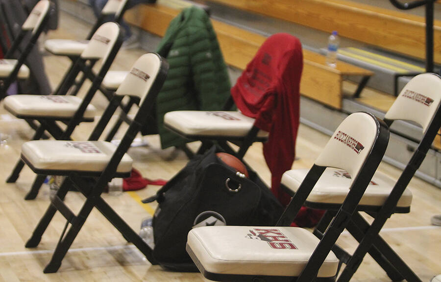 Chairs for players are still staggered at Kingston due to continued concerns about the pandemic.