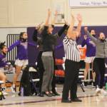 North Kitsap reacts after Evelyn Beers hit the game-winning shot at the final buzzer. Steve Powell/North Kitsap Herald photos