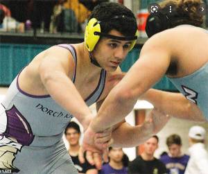 Sofian Hammou won a state title at 220 pounds for the Vikings. File Photo