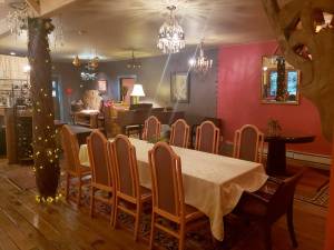 Molly Ward Gardens offers a few tables inside, complemented by various decor. Tyler Shuey/North Kitsap Herald photos