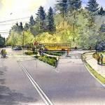 Sportsman Club and New Brooklyn roads intersection. Courtesy illustration