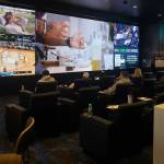 The inside of the new FanDuel Sportsbook at the Suquamish Clearwater Casino Resort was filled with people during the early rounds of March Madness. Tyler Shuey/North Kitsap Herald photos