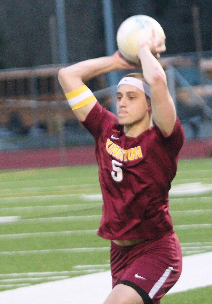 Caden Krantzs long throw-ins are a powerful offensive weapon for Kingston.