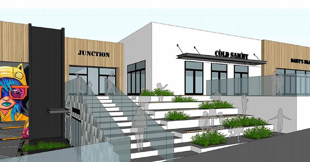 Zaxium commercial development company illustrations show how the exterior of Town Square will look once refurbishment work on the facade is completed by the end of this year. (NGG Partners illustration)