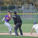 Ethan Gillespie of NK dives safely into second base before the ball got there for a steal.