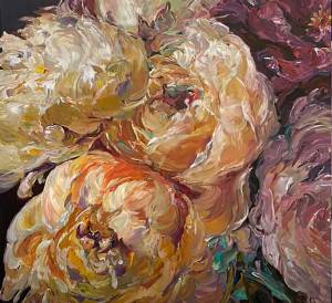 First place winner in Oil/Acrylic category: Shirley Sakatani, Honey