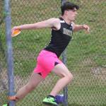Laine Miller was fifth for NK in the discus. Steve Powell/File Photo