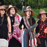 Before the seniors walked the stage, local tribal members performed a welcome song.