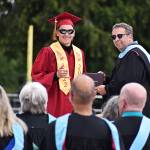 Seniors at Kingston High School celebrated an in-person graduation at North Kitsap Stadium.