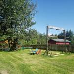 The designated outside play area for children and other events.