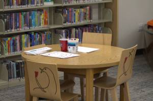 Elisha Meyer/Port Orchard Independent Photos
One of the kids tables in the new childrens section.