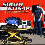 EMT's with a SKFR aid vehicle.