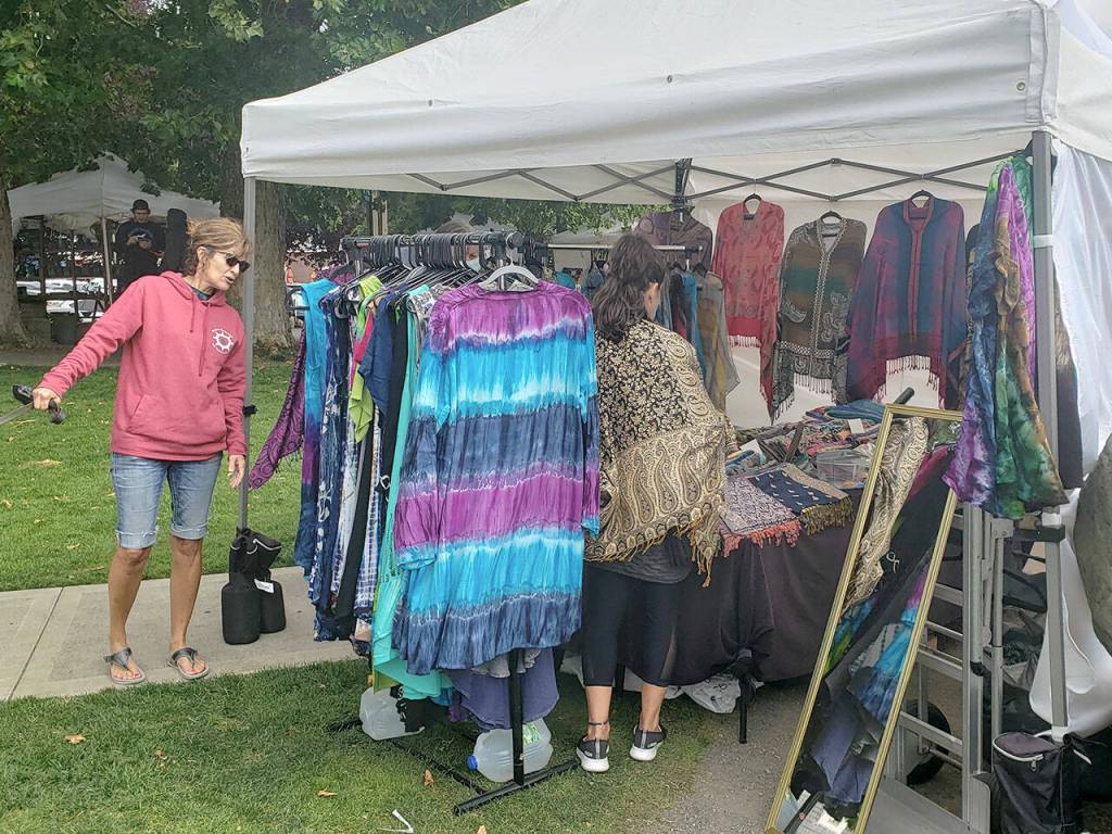 Clothing is also available.