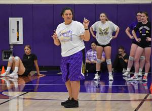 North Kitsap's coach Kaelea Makaiwi has high expectations for the Vikings this season. Nicholas Zeller-Singh/Kitsap News Group